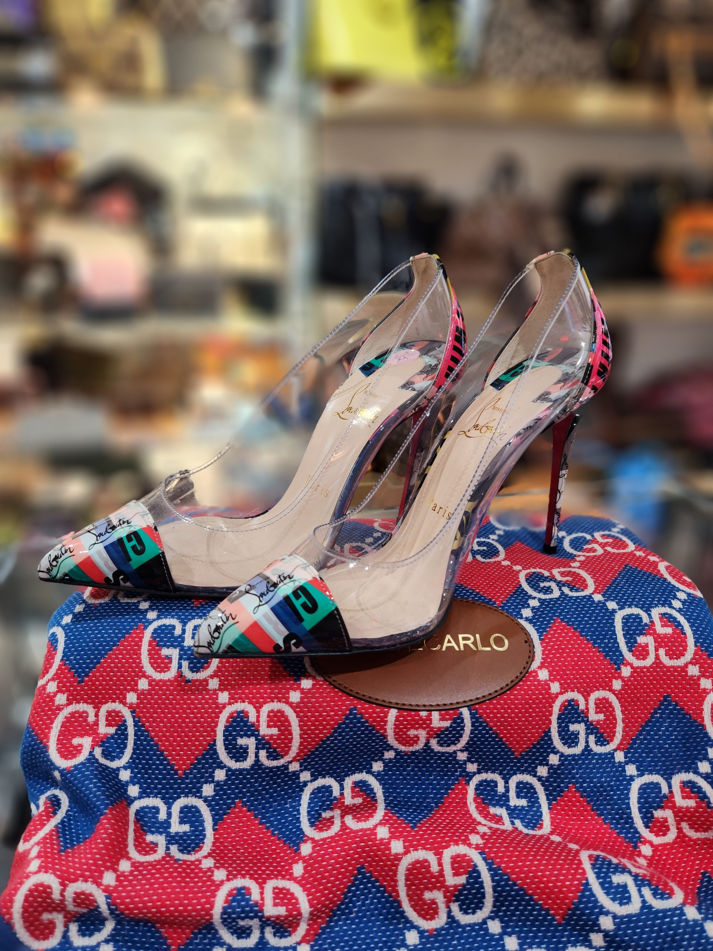 christian louboutin trash shoes